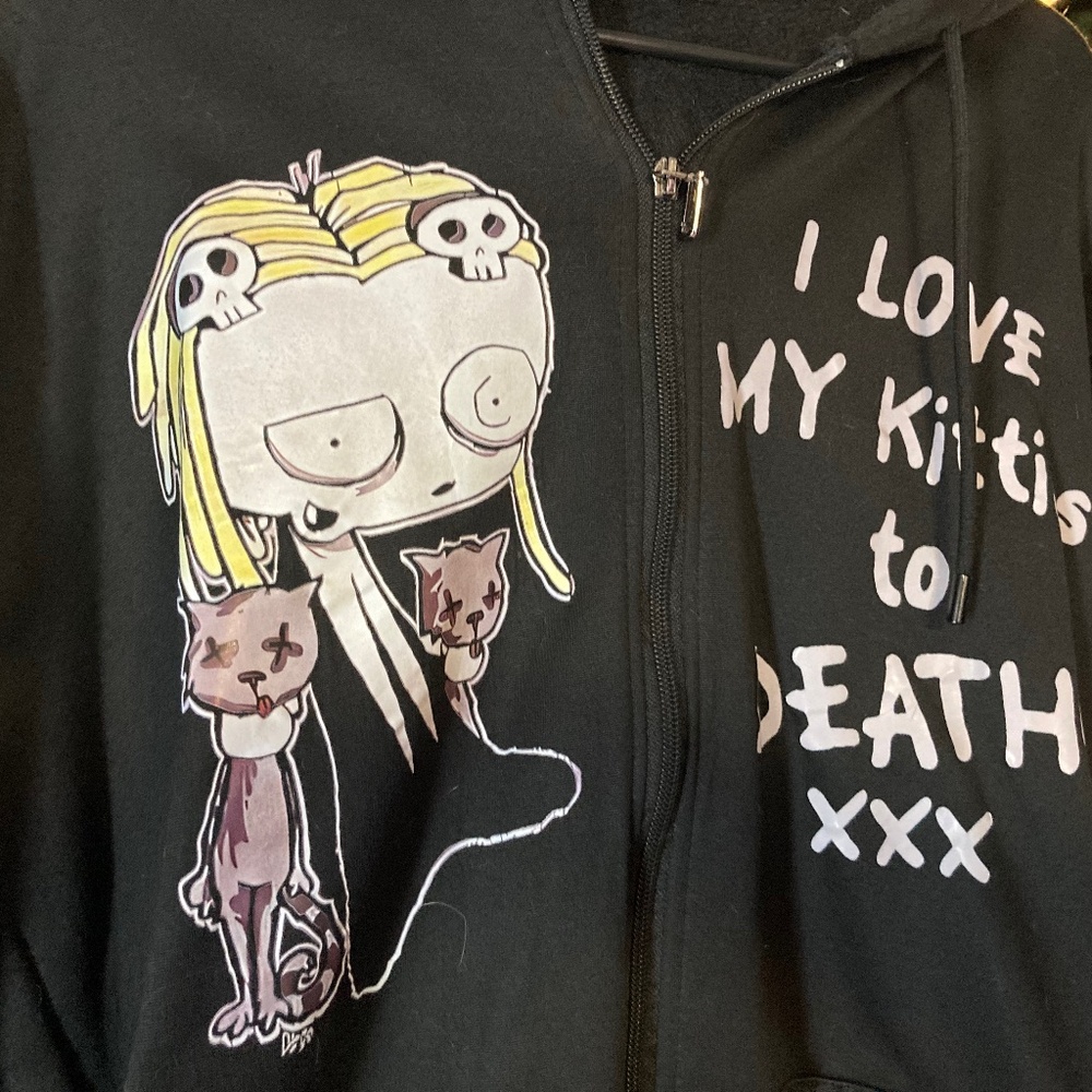 Rare Roman dirges Lenore zip up hoodie!!